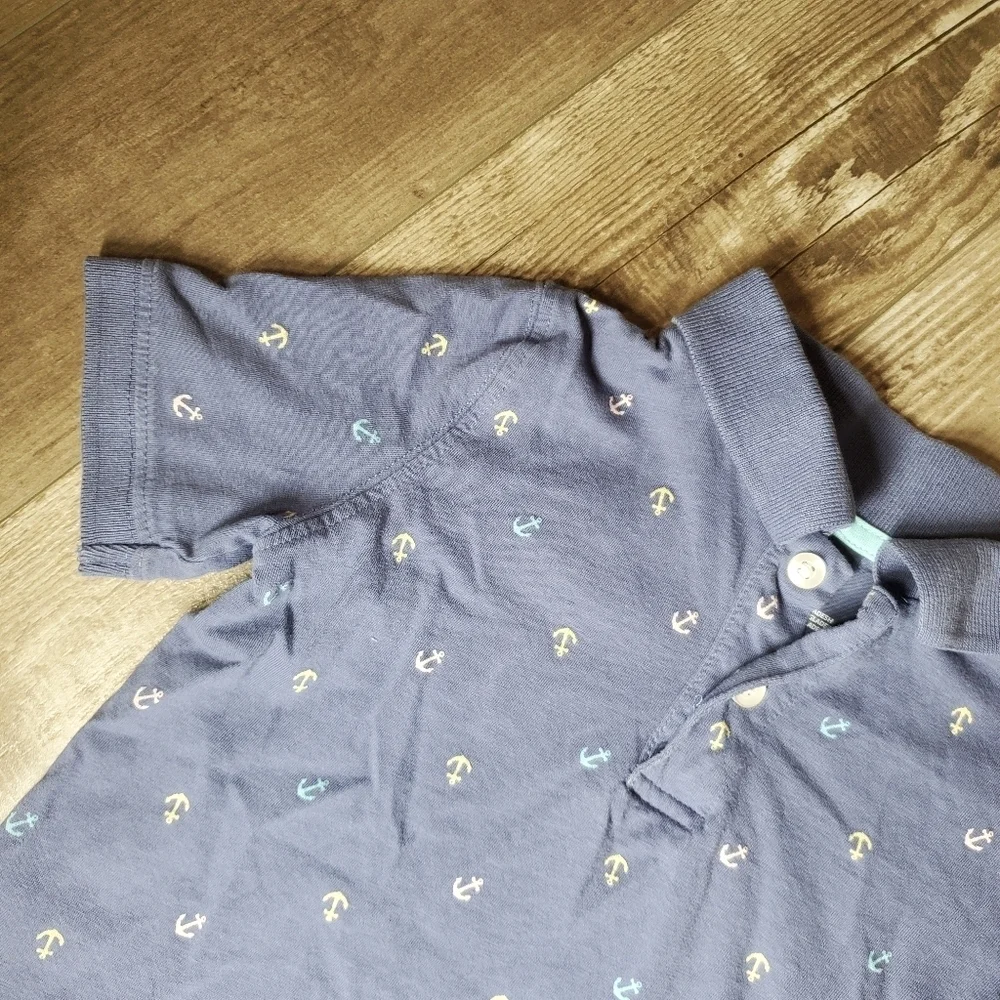Carter's & Garanimals Boys Size 5 Casual Blue Short Sleeve Shirt Bundle EUC